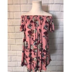 NWT Hippie Rose Off The Shoulder Knit Top Shrt Slv